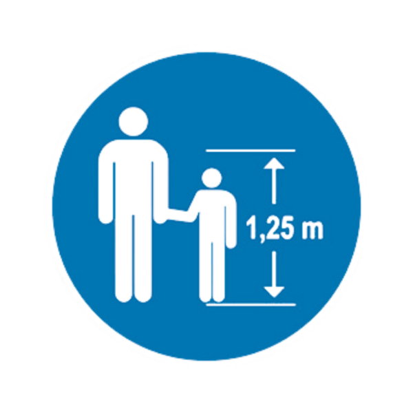 Balise PSI Information enfant -1,25m accompagné BALI-ABS-RM144